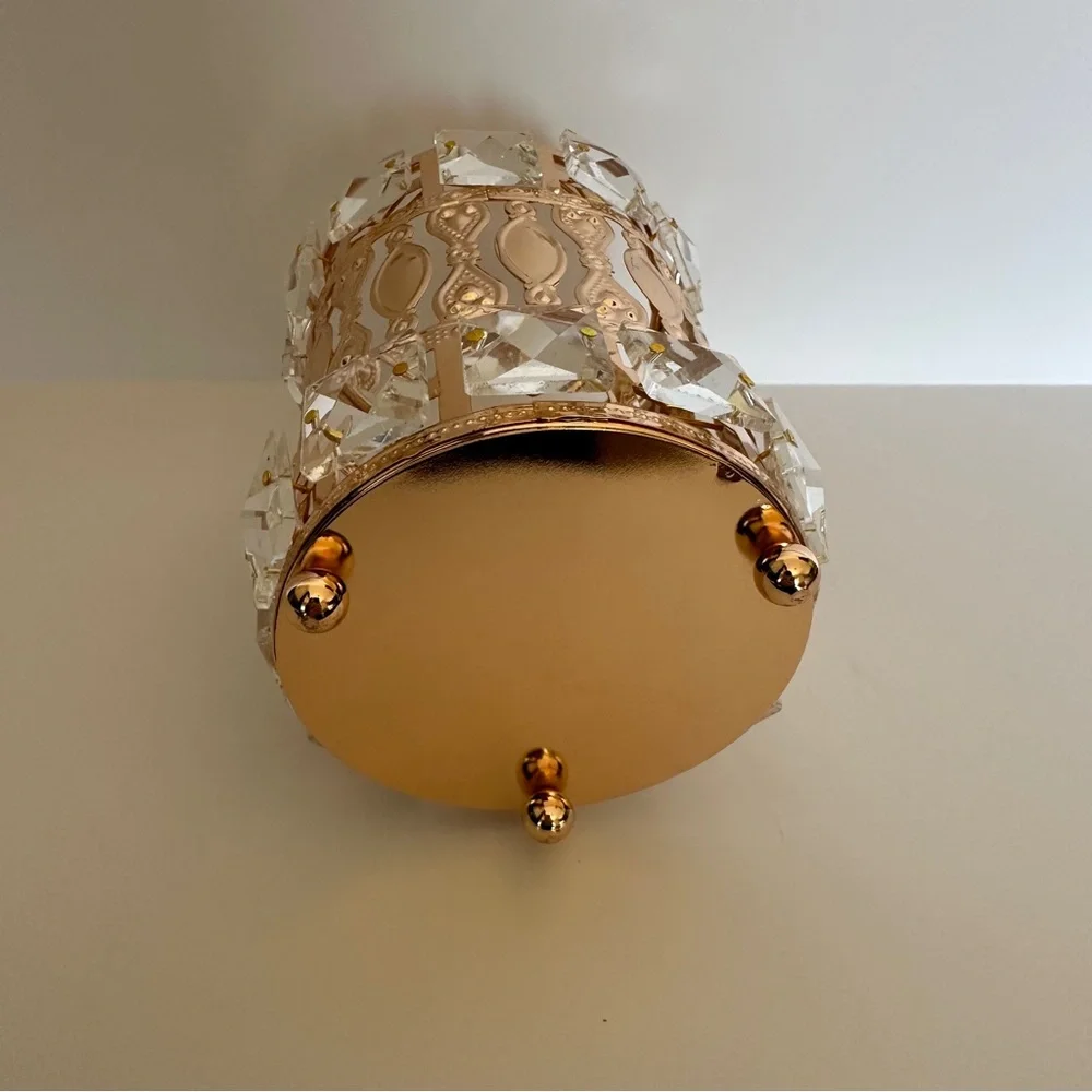 NEW Round Make Up Brush Holder with Crystals - Picture 5 of 8